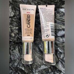 NEW Revlon Photo Ready Candid Natural Finish Foundation, #320 Tawney x 2